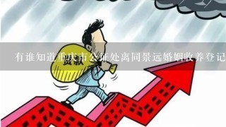 有谁知道重庆市公证处离同景远婚姻收养登记管理中心有多远的路程啊