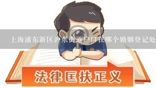 上海浦东新区沪东街道户口在哪个婚姻登记处登记啊？